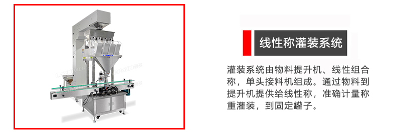 線性稱灌裝系統(tǒng) 線性稱灌裝系統(tǒng)